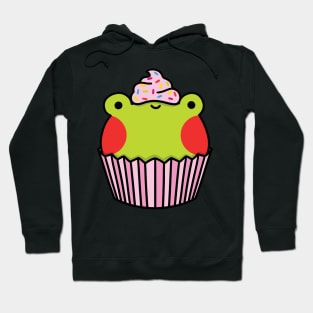 Frog cupcake with pink frosting Hoodie